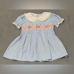 Smocked heart dress